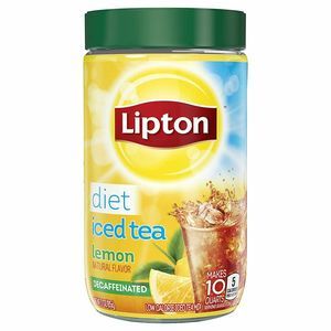 Lipton Diet Iced Tea Lemon Flavor Decaf Mix 2.6 oz